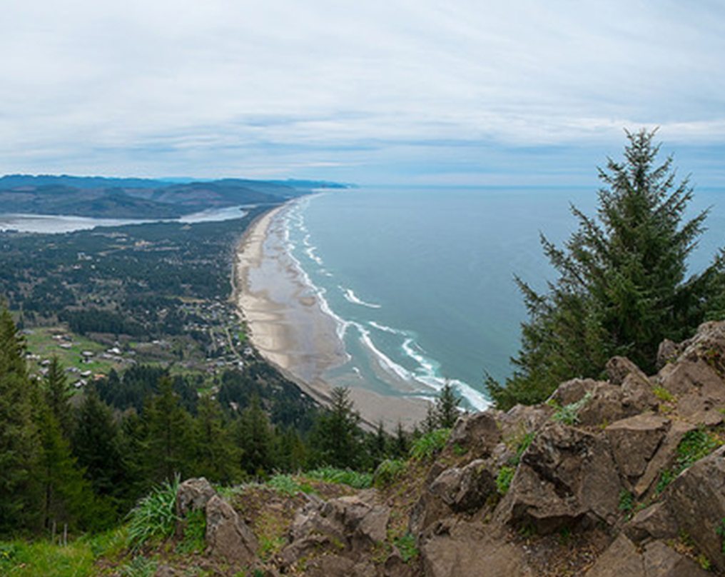 Bird's eye view of the beach