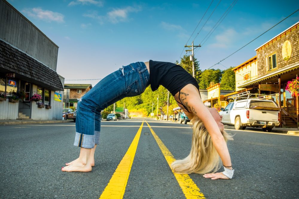 Yoga photo taken in Nehalem by Travis Williams