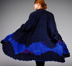 Handwoven Ruffled Edge Coat