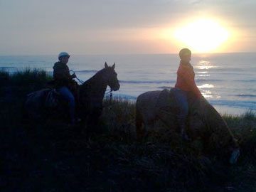 Tillamook Coast sunset Oregon Beach Rides