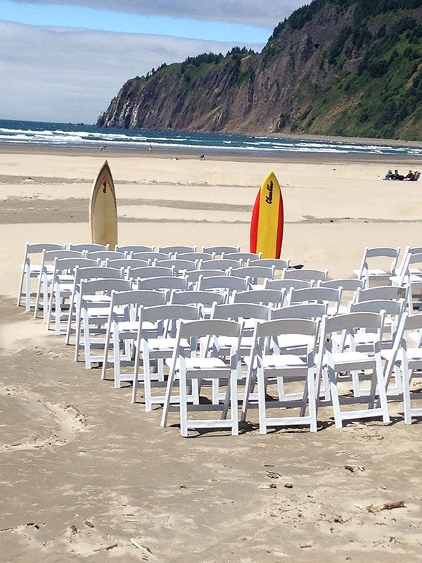 Tillamook Coast beach wedding