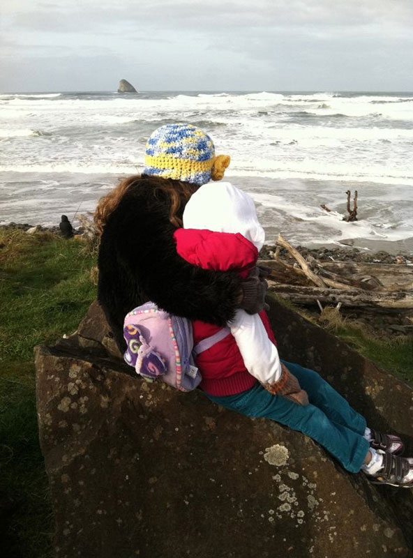 Incoming tide at Cape Meares