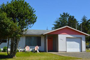 Exterior of the motel