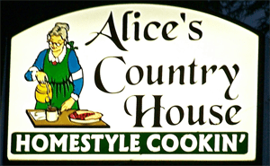 Alice's Country House Homestyle Cookin' logo
