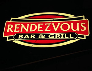 Rendezvous Bar & Grill sign