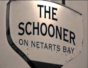 Sign for The Schooner on Netarts Bay