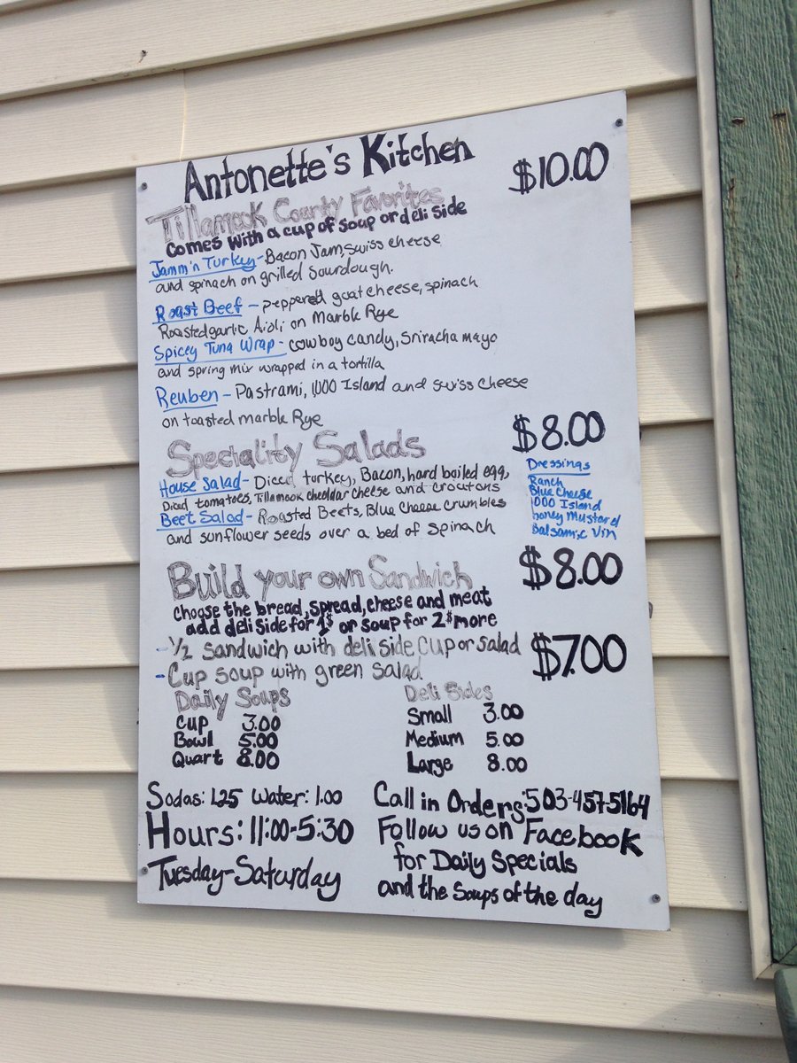 Antonette's Kitchen menu