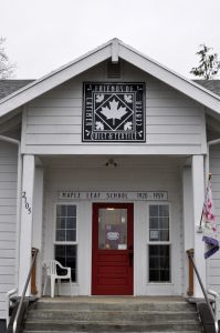 Once the Maple Leaf School the Latimer Quilt and Textile Center boasts one of the 104 quilt square pieces included in the Tillamook County Quilt Trail