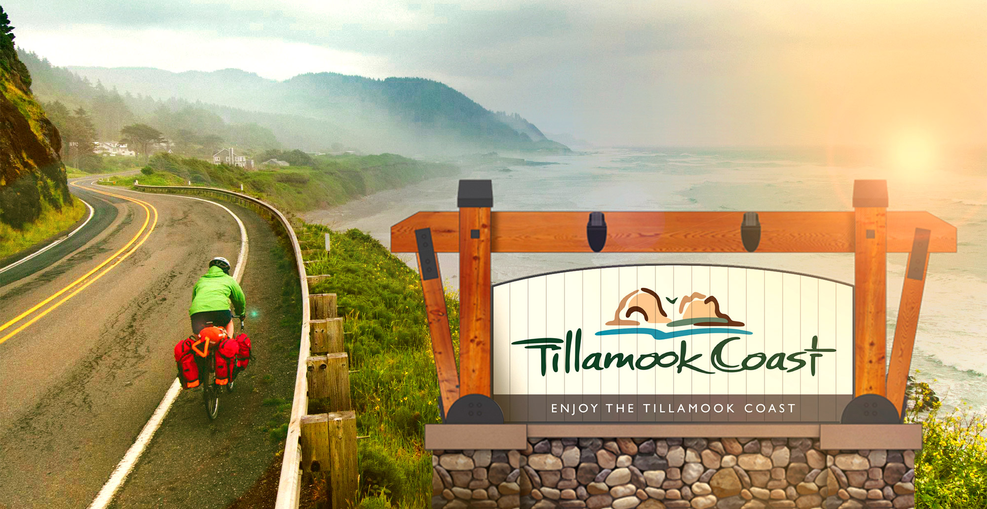 Tillamook Coast gateway sign