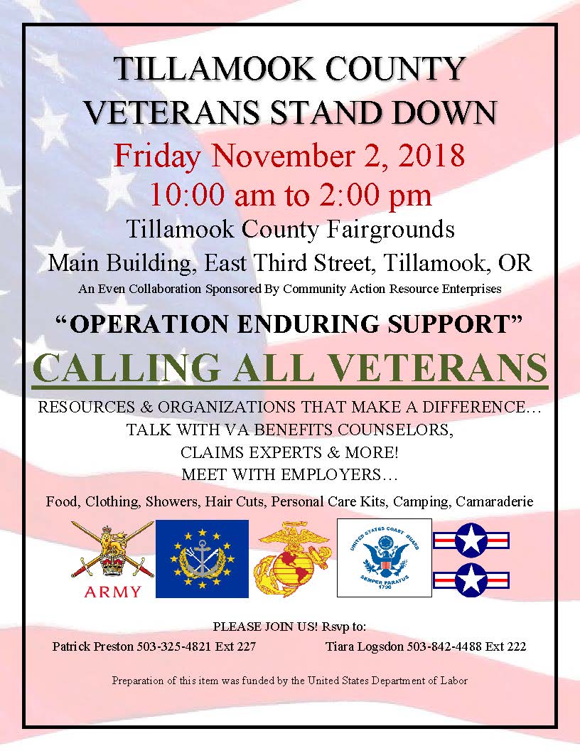 2018 Stand Down Flyer