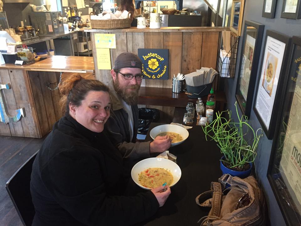 Whenever Julie Barker is cooking happy diners are found Buttercup