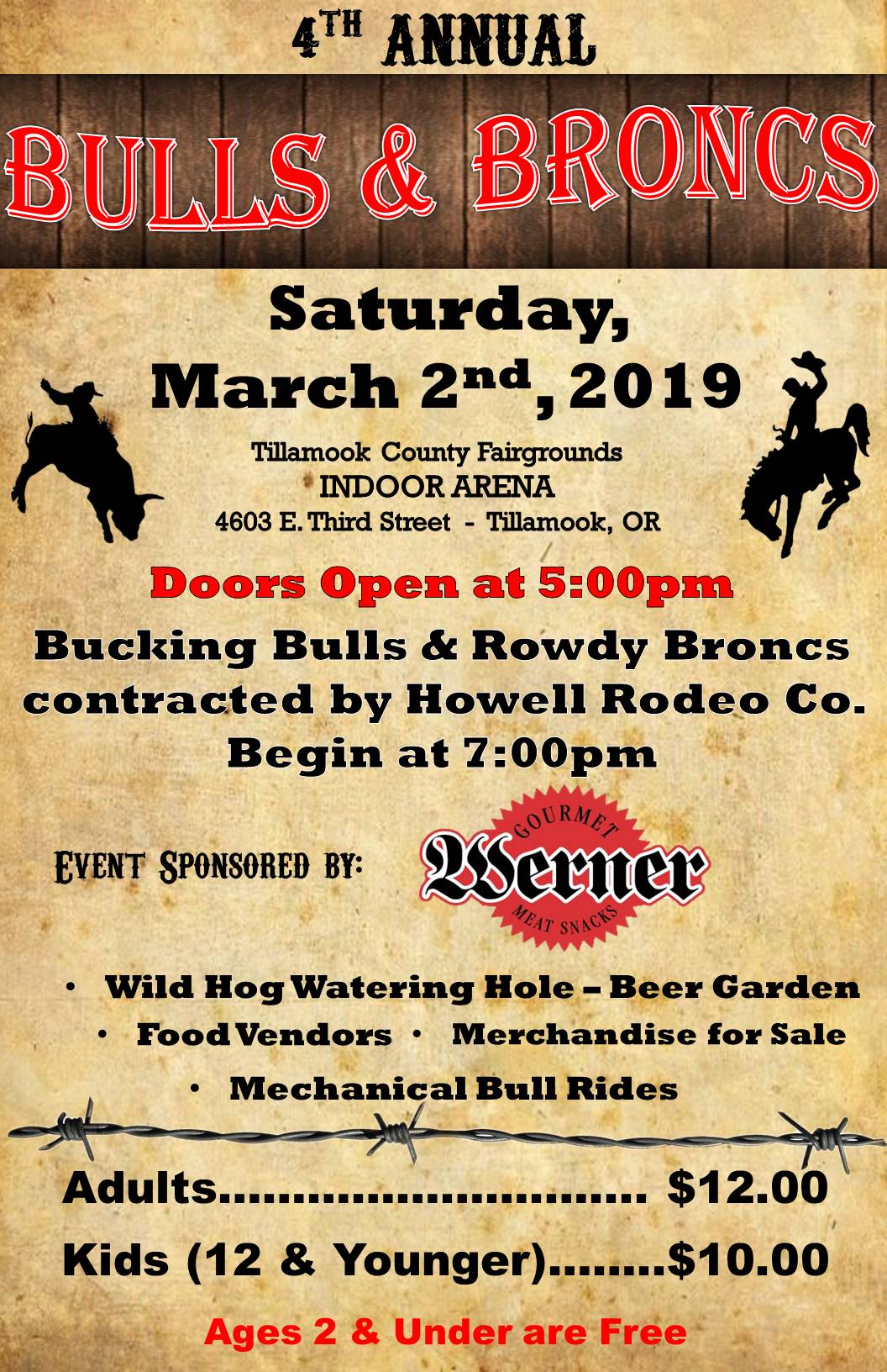 Bulls Broncs Poster 2019 UPDATED