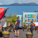 Flavors on First Tillamook food carts customer line