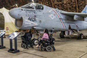 Tillamook Air Museum Wheelchair User