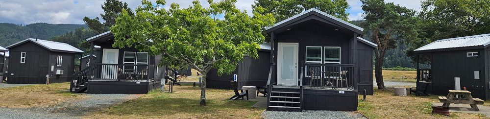 Roam Tillamook RV Park Cabins Exterior banner