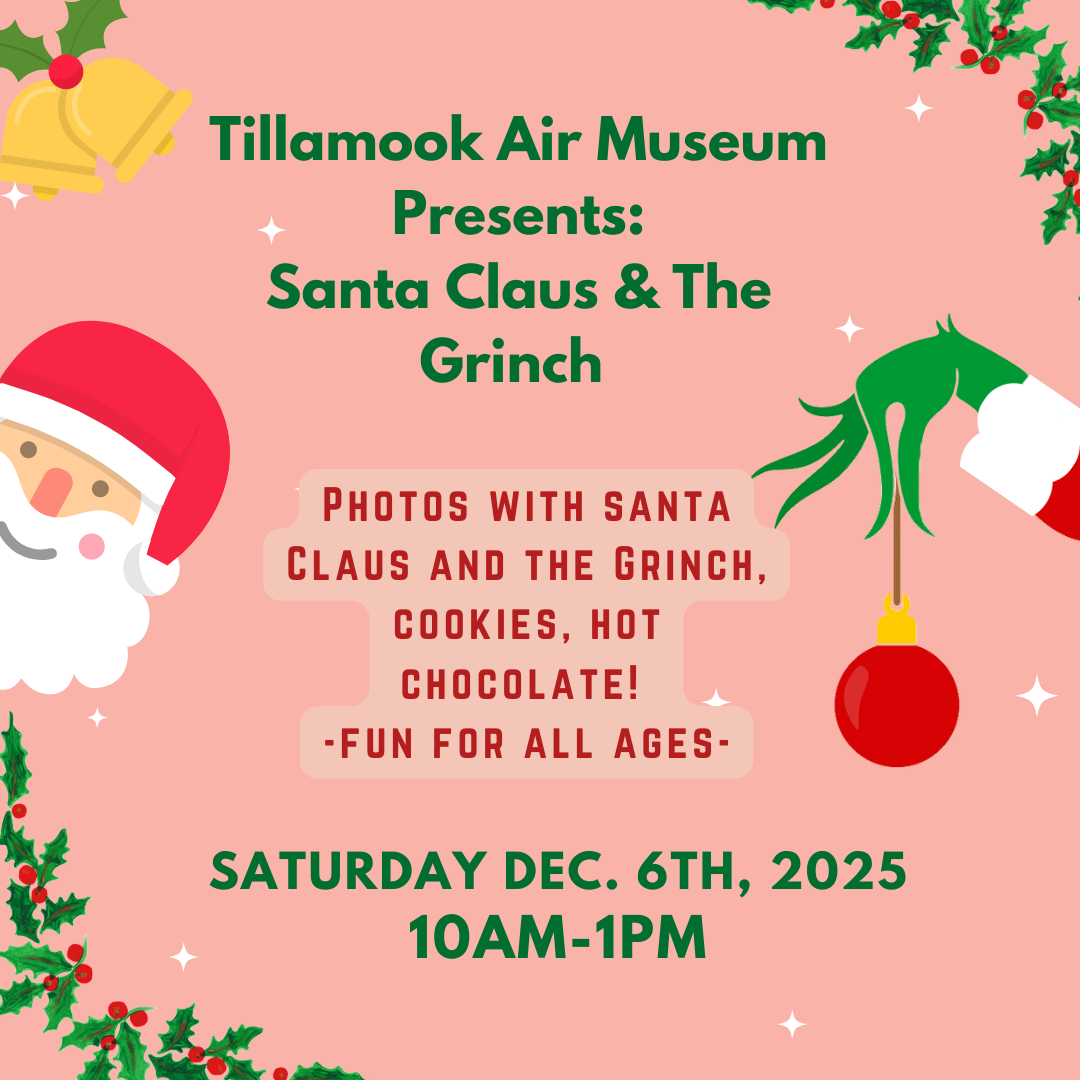 Santa Claus The Grinch at the Tillamook Air Museum cW3PGn