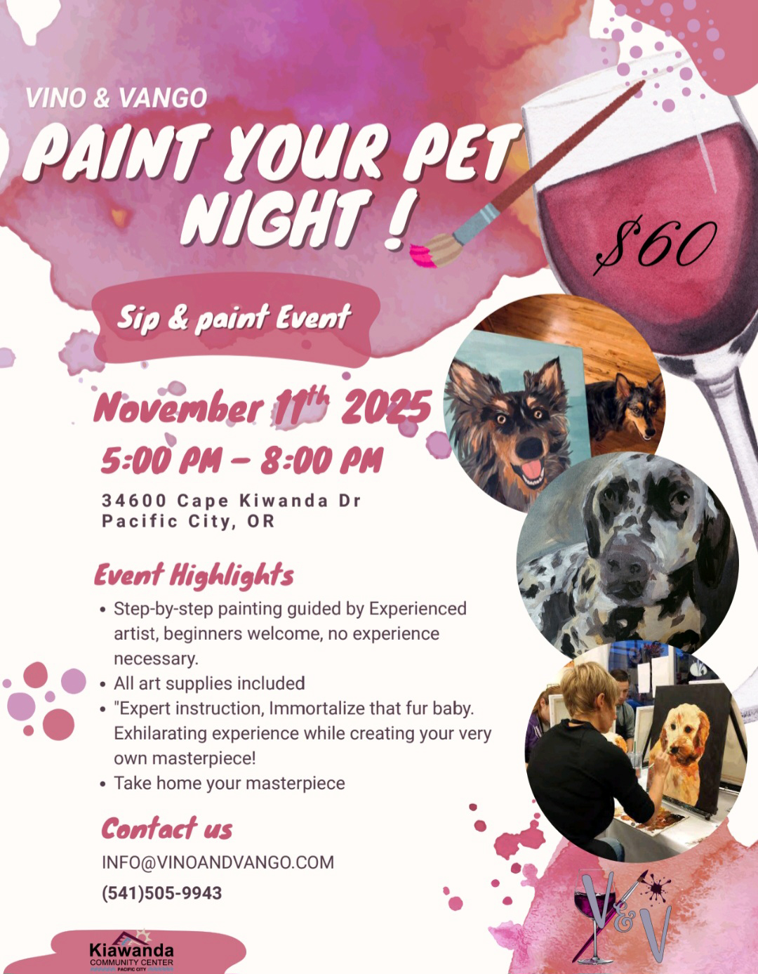 Pacific City Paint Pet Night CYLjjf
