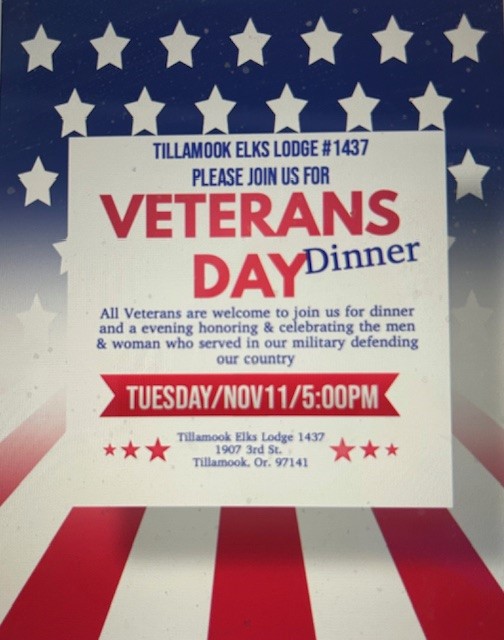 Elks Veterans day dinner ZkVVQJ