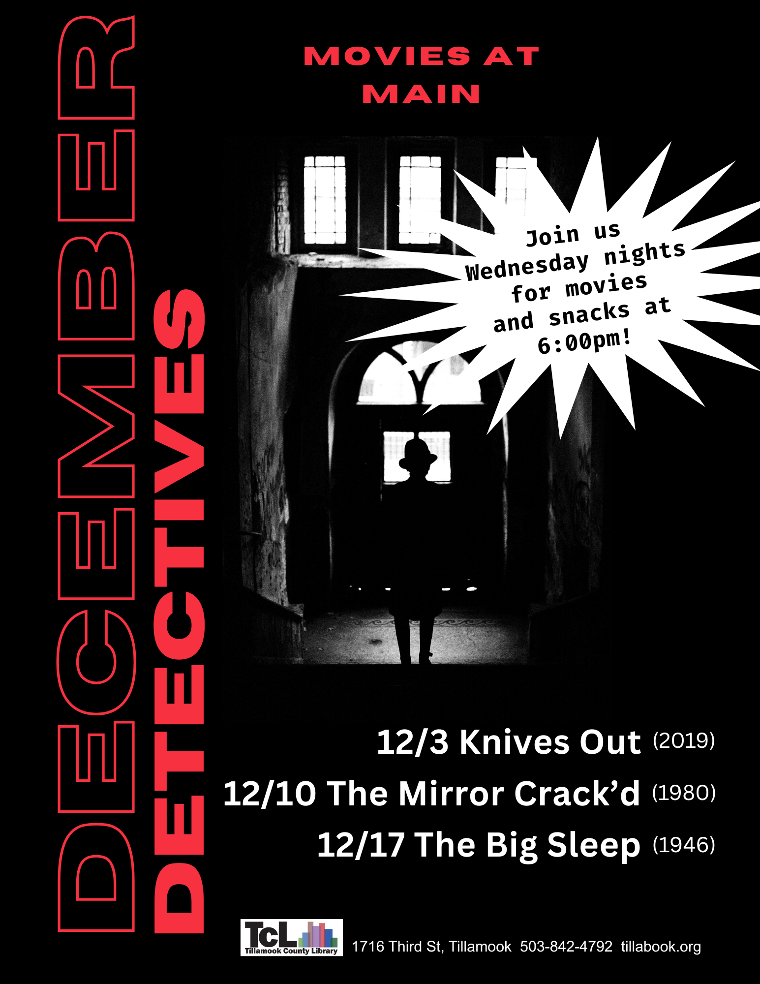 Movies at Main December Detectives TM atgY9V