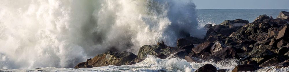rainy day ocean safety banner