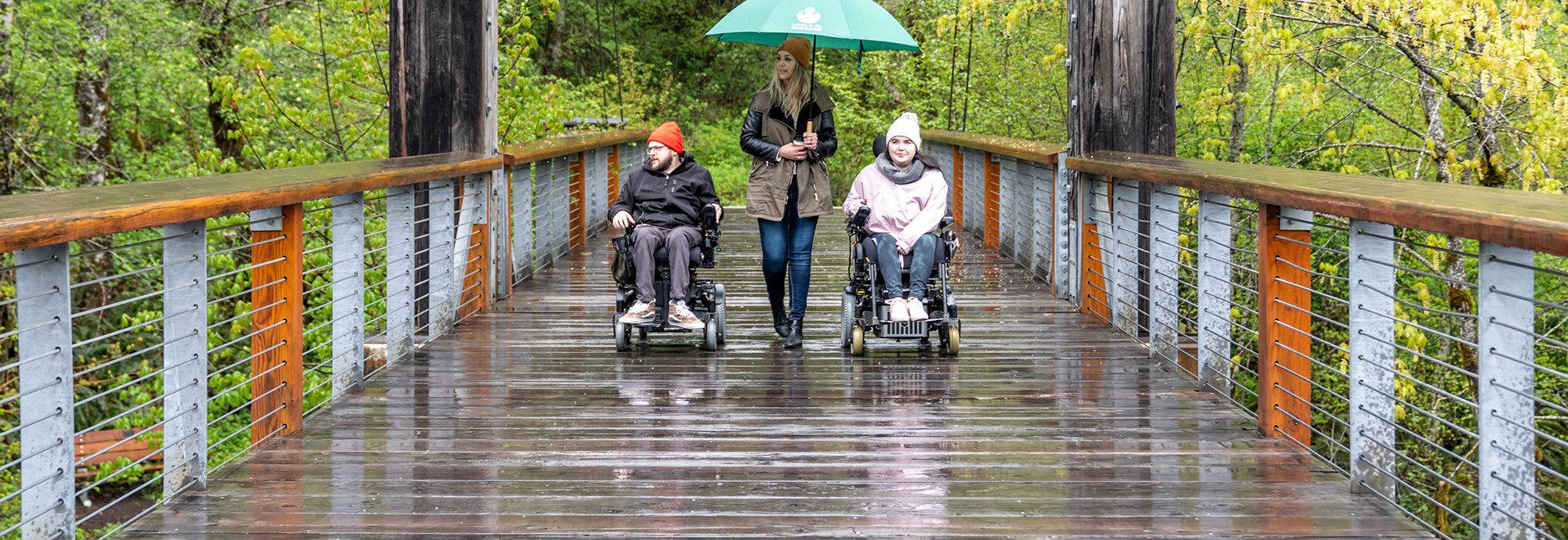 accessible forest trail Tillamook 89 banner