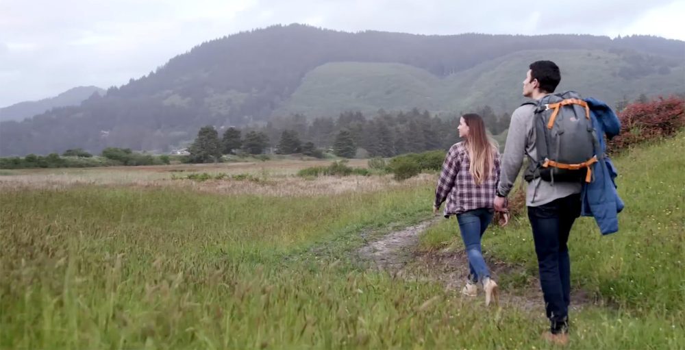 Sitka Sedge State Natural Area hikers grassland trail