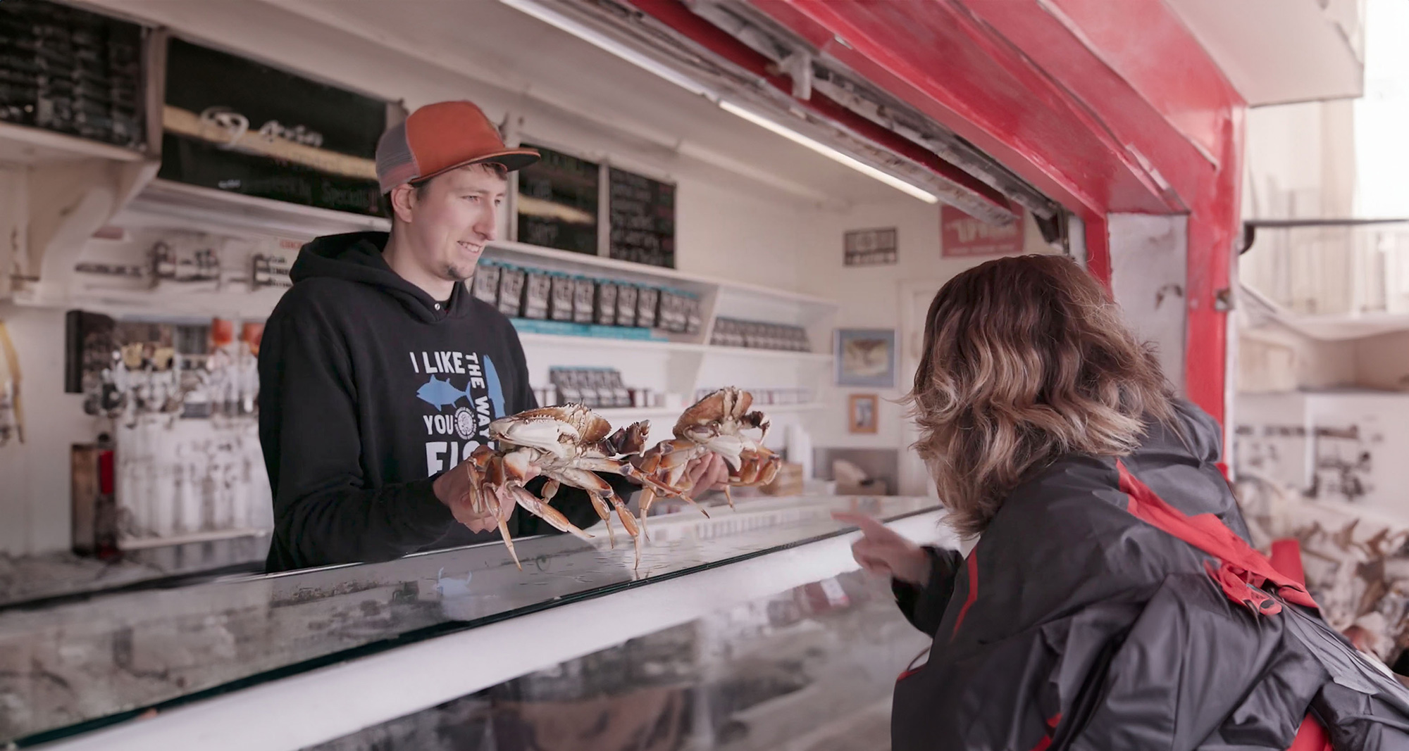 video poster dungeness crab shopping