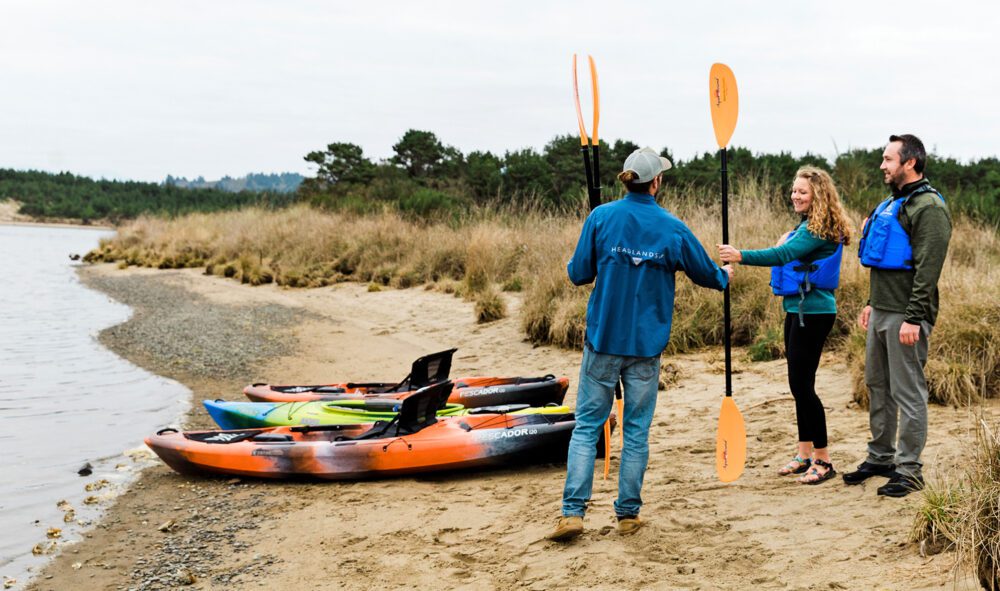 Headlands adventure kayaking beach grass