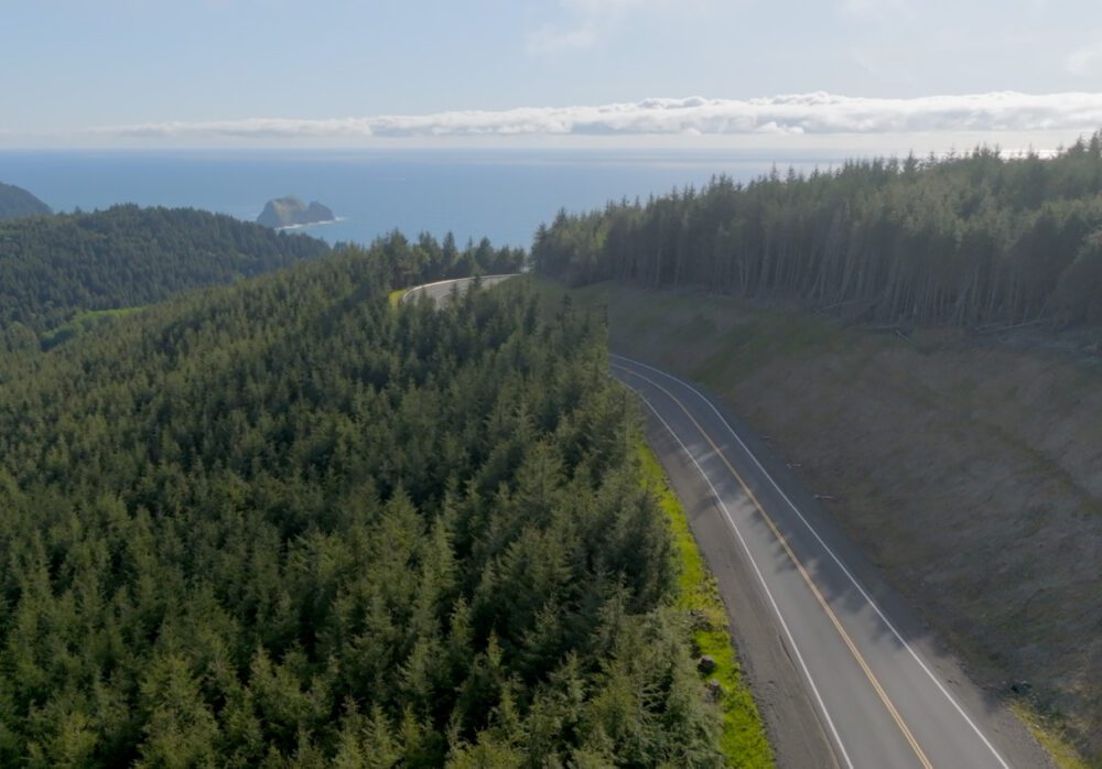 cape meares loop road ocean forest