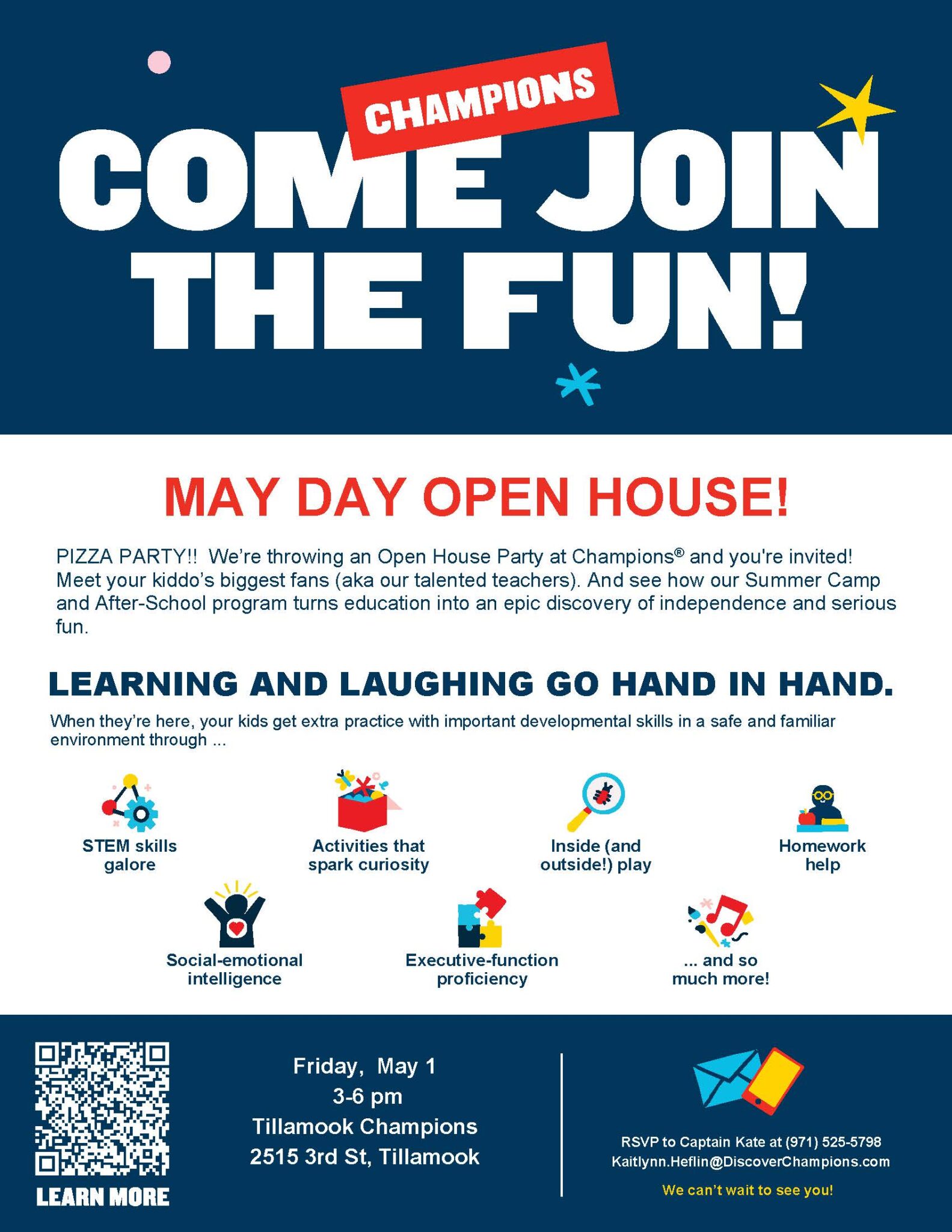 May Day Open House Flyer BxSLhC